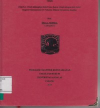 Image of Perkara Wanprestasi dalam perjanjian jual beli tanah (kajian terhadap perkara No. 48/PDT.G/2011/PN.PDG)
