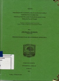 Image of Perceraian diluar Pengadilan Agama dan akibat terhadap harta bersama (studi kasus pada masyarakat Muslim di Kecamatan Sorkam Kabupaten Tapanuli tengah)