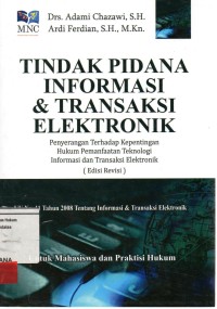Image of Tindak pidana informasi & transaksi elektronik
