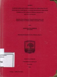 Image of Dampak kebijakan pemasyarakatan terhadap upaya pengurangan residivis : analisis efektivitas program pembinaan di lembaga pemasyarakatan kelas IIA Padang