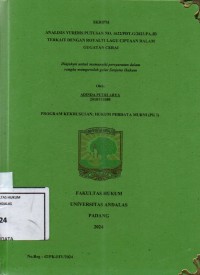 Image of Analisis yuridis putusan no. 1622/PDT.G/2023.PA.JB terkait dengan royalti lagu ciptaan dalam gugatan cerai