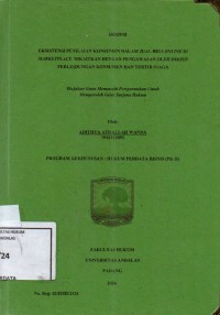 Image of Eksistensi penilaian konsumen dalam jual beli online di marketplace dikaitkan dengan pengawasan oleh Dirjen Perlindungan Konsumen dan Tertib Niaga