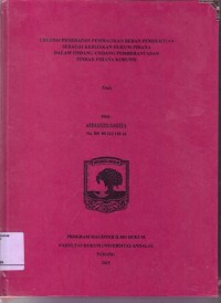 Image of Urgensi Penerapan Pembalikan Beban Pembuktian Sebagai Kebijakan Hukum Pidana Dalam Undang - Undang Pemberantasan tindak Pidana Korupsi