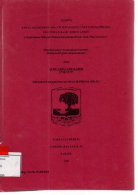 Image of Upaya kepolisian dalam menggulangi tindak pidana pencurian hasil kebun sawit (studi kasus wilayah hukum kepolisian resort Kab Dharmasraya)