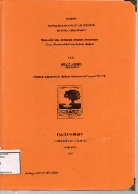 Image of Pengelolaan sampah spesifik di Sumatera Barat