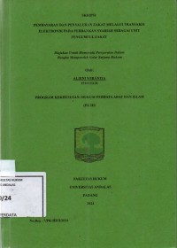 Image of Pembayaran dan penyaluran zakat memalui transaksi elektronik pada perbankan syariah sebagai unit pengumpul zakat