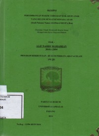 Image of Pertimbangan hakim terhadap hak asuh anak yang belum muwayyiz kepada ayah (studi putusan nomor 814/Pdt.G/2023/PA.Btm)