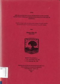 Image of Implikasi hukum putusan Mahkamah Agung Nomor 50/HUM/2018 terhadap proses pengangkatan notaris di Indonesia