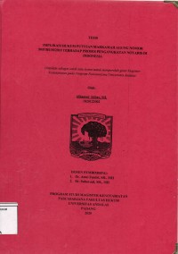 Image of Implikasi Hukum putusan Mahkamah Agung Nomor 50/P/HUM/2018 Terhadap proses Pengangkatan Notaris Di Indonesia