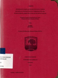 Image of Penerapan dakwaan oleh penuntut umum Kejaksaan Negeri Padang terhadap pelaku tindak pidana perjudian online di Kota Padang