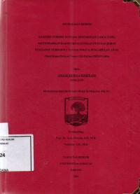 Image of Analisis yuridis tentang pengertian cabul yang menyebabkan hakim menjatuhkan putusan bebas terhadap terdakwa tindak pidana pencabulan anak (studi kasus putusan nomor 123/Pid.Sus/2023/PN.Skn)