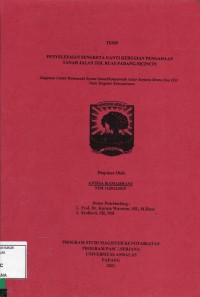 Image of Penyelesaian Sengketa Ganti Kerugian Pengadaan Tanah jalan Tol Ruas Padang-Sicincin