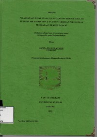 Image of Pelaksanaan pasal 15 ayat (3) UU jaminan fidusia setelah putusan Mk No 18/PUU-XVII/2019 terhadap perusahaan pembiayaan di Kota Padang