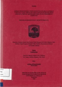 Image of Akibat hukum surat pertanggung jawaban laporan tahunan yang tidak ditandatangani oleh seluruh anggota dewan komisaris pada suatu Perseroan Terbatas