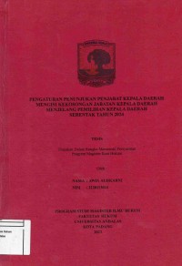 Image of Pengaturan Penunjukan Penjabat Kepala Daerah Mengisi Kekosongan Jabatan Kepala Daerah 
Menjelang Pemilihan Kepala Daerah Serentak Tahun 2024