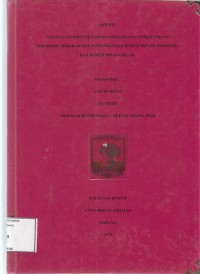 Image of Tinjauan Yuridis mengenai aspek pidana tindak pidana Teroris (Hirabah) dalam  pandangan hukum pidana Indonesia dan hukum pidana Islam