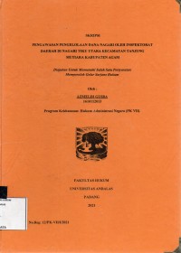 Image of Pengawasan pengelolaan dana nagari oleh inspektorat daerah di nagari Tiku utara kec tanjung mutiara kabupaten Agam