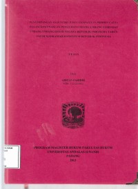 Image of Penyimpangan asas nemo judex ideoneus in propria causa dalam kewenangan pengujian undang undang terhadap undang undang dasar negara republik Indonesia tahun 1945 di Mahkamah konstitusi republik Indonesia