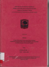 Image of Pertanggungjawaban perdata perbuatan melawan hukum notaris sebagai pejabat umum (analisis kasus di pengadilan Negeri Jambi)