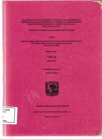 Image of Pelaksanaan asas pendidikan melalui pola pembinaan kepribadian dalam pembinaan narapidana berdasarkan undang undang nomor 12 tahun 1995 tentang pemasyarakatan (studi pada lembaga klas IIa Padang)