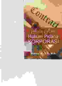 Image of Asas asas hukum Pidana Korporasi