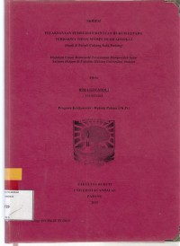 Image of Pelaksanaan pemberian bantuan hukum kepada terdakwa tidak mampu oleh advokat (studi di peradi Cabang kota Padang)