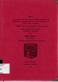 Image of Upaya penanggulangan tindak pidana perdagangan orang (eksploitasi seksual) oleh kepolisian daerah Povinsi Sumatera Barat)