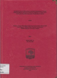 Image of Pembentukan peraturan komisi pemilihan umum berdasarkan undang undang Nomor 15 tahun 2011 tentang penyelenggara pemilihan umum