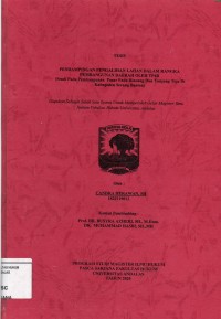 Image of Pendampingan Pengalihan lahan Dalam Rangka Pembangunan daerah Oleh TP4D ( Studi Pada Pembangunan pasar Pada Rincang dan Tunjung Teja Di Kabupaten Banten)