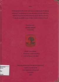 Image of Pengalihan piutang secara Cessie dari PT. Bank Sahabat Sampoerna Cabang Pekanbaru kepada Koperasi Simpan Pinjam Sahabat Mitra Sejati Cabang Kandis yang diikat hak tanggungan