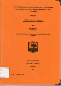 Image of Upaya pelestarian hutan mangrove/hutan bakau oleh Dinas Lingkungan Hidup didesa Simpang Apar Kota Pariaman