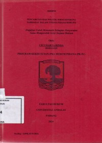 Image of Pencabutan hak politik sebagai pidana tambahan dalam tindak pidana korupsi