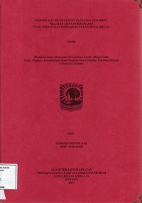 Image of Kedudukan Hukum Penyelesaian Sengketa Melalui Akta Perdamaian Yang Dikuatkan Dengan Putusan Pengadilan