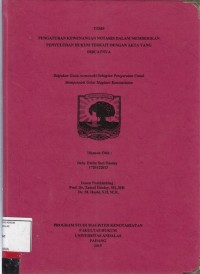 Image of Peraturan kewenangan Notaris dalam memberikan penyuluhan hukum terkait dengan akta yang dibuatnya