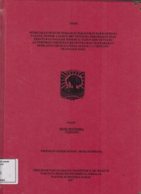 Image of Penegakan Hukum Terhadap Peraturan Daerah Kota Padang Nomor 4 Tahun 2007 Tentang Perubahan Atas Peraturan Daerah Nomor 11 Tahun 2005 Tentang Ketertiban Umum dan Ketentraman Masyarakat Berkaitan Dengan Pasal 10 Ayat (2) Tentang Transaksi Seks