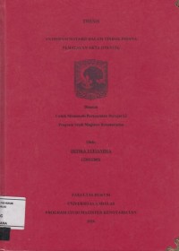 Image of Antisipasi Notaris Dalam Tindak Pidana Pemalsuan Akta Otentik