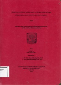 Image of Penyuluhan Hukum Online Akta Autentik Oleh Notaris (Praktik dan Tantangannya Di Era Pandemi)