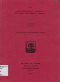 Image of Pengisian Jabatan Pimpinan Tinggi Pratama Pada Pemerintahan Kabupaten Tanah Datar