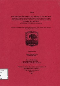 Image of Implementasi Pengawasan Dan Pembinaan notaris oleh Majelis pengawas Daerah (MPD)
Terkait Notaris Yang Tidak Menjalankan Jabatanya Secara Nyata Setelah Dilantik
Dan Disumpah( Studi Kasus MPD Kota padang)