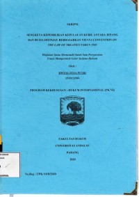Image of Sengketa kepemilikan Kepulauan Kuril antara Jepang dan Rusia ditinjau berdasarkan Vienna Convention on the law of treatles tahun 1969