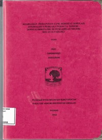 Image of Keabsahan perjanjian yang bersifat Simulasi (studi kasus perkara perdata Nomor : 24/PDT.G/2008/PN.Pdg di Pengadilan Negeri kelas 1 A Padang