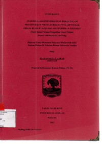 Image of Analisis dasar pertimbangan hakim dalam menjatuhkan pidana terhadap pelaku tindak pidana penggelapan dalam pekerjaan salesman (studi kasus putusan pengadilan negeri Padang nomor 400/Pid.B/2022/Pn Pdg)