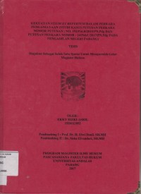 Image of Kekuatan Visum Et Repertum dalam perkara penganiayaan (studi kasus putusan perka ra Nomor putusan 192/Pid.B/2015/PN.Pdg dan putusan perkara Nomor 24/Pid.C/2017/PN Pdg pada pengadilan Negeri Padang