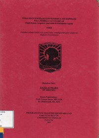 Image of Peralihan koperasi konvensional ke koperasi pola pembiayaan syariah (studi kasus: Koperasi Assa'adah di Kab Agam)