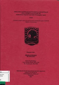 Image of Peralihan Koperasi Konvensional Ke Koperasi Pola Pembiayaan Syari'ah (Studi kasus ; Koperasi Assa'adah di Kabupaten Agam)