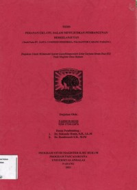 Image of Peran UKL-UPL dalam Mewujudkan Pembangunan Berkelanjutan (studi pada PT.Japfa Comfeed
Indonesia,Tbk Kantor cabang padang)