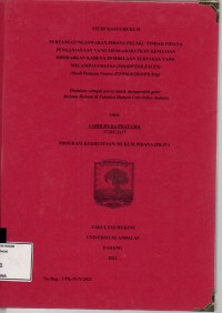 Image of Pertanggungjawaban pidana pelaku tindak pidana penganiayaan yang mengakibat kematian disebabkan karena pembelaan terpaksa yang melampaui batas (noodweer Exces) (studi putusan nomor 373/Pid.B/2020/PN.Pdg)