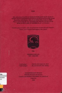 Image of Pelaksanaan Bantuan Hukum Terhadap masyarakat Miskin Oleh Perhimpunan Bantuan Hukum dan Hak Asasi Manusia Indonesia Wilayah Sumatera Barat (PBHI Wilayah Sumbar) Dalam Perkara Pidana Di Wilayah Hukum Pengadilan Negeri Klas 1A Padang