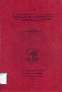Image of KepastianHukum Tentang penegakan Hukum Terpadu Berdasarkan Pasal 95 Ayat (1) Undang-undang Nomor 32 Tahun 2009 Tentang Perlindungan dan PengelolaanLingkungan Hidup Setelah Putusan mahkamah Konstitusi Nomor : 18/PUU-XII/2014