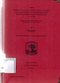 Image of Penerapan asas ultimum remedium dalam penegakan hukum pidana perpajakan di lingkungan KANWIL Direktorat Jenderal Pajak Sumatera Barat dan Jambi